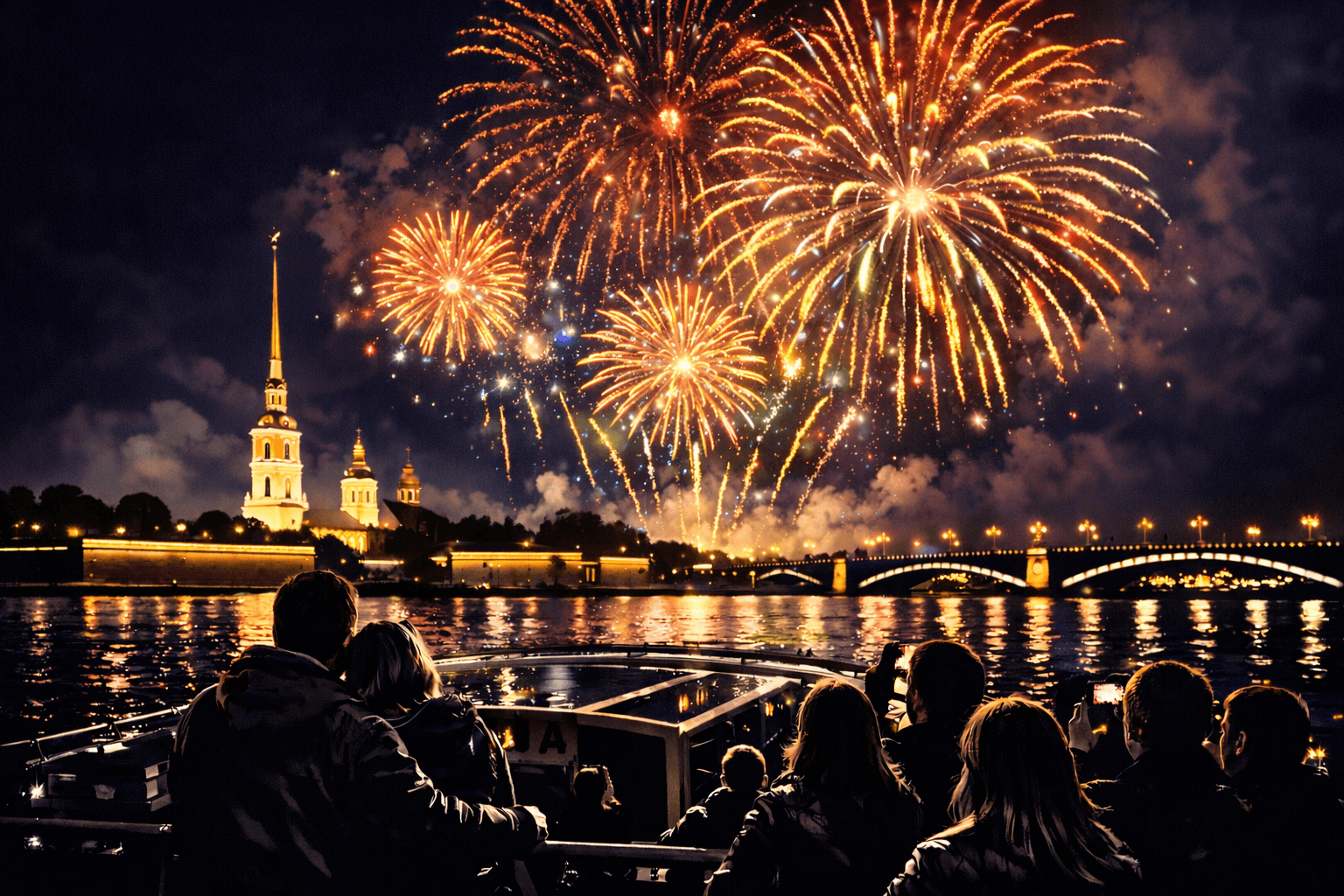 Салют 9 мая 2026 года с воды